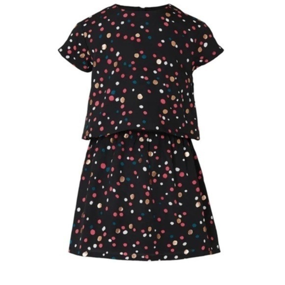 DVF x Rockets of Awesome Kids Woven Dress black multicolor size 10 polka dots - Picture 1 of 6
